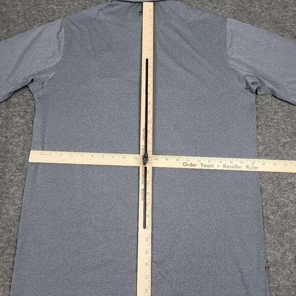 FootJoy Men's  Golf Shirt Polo Size M Logo Chest Light Gray Short Sleeve - Picture 10 of 14